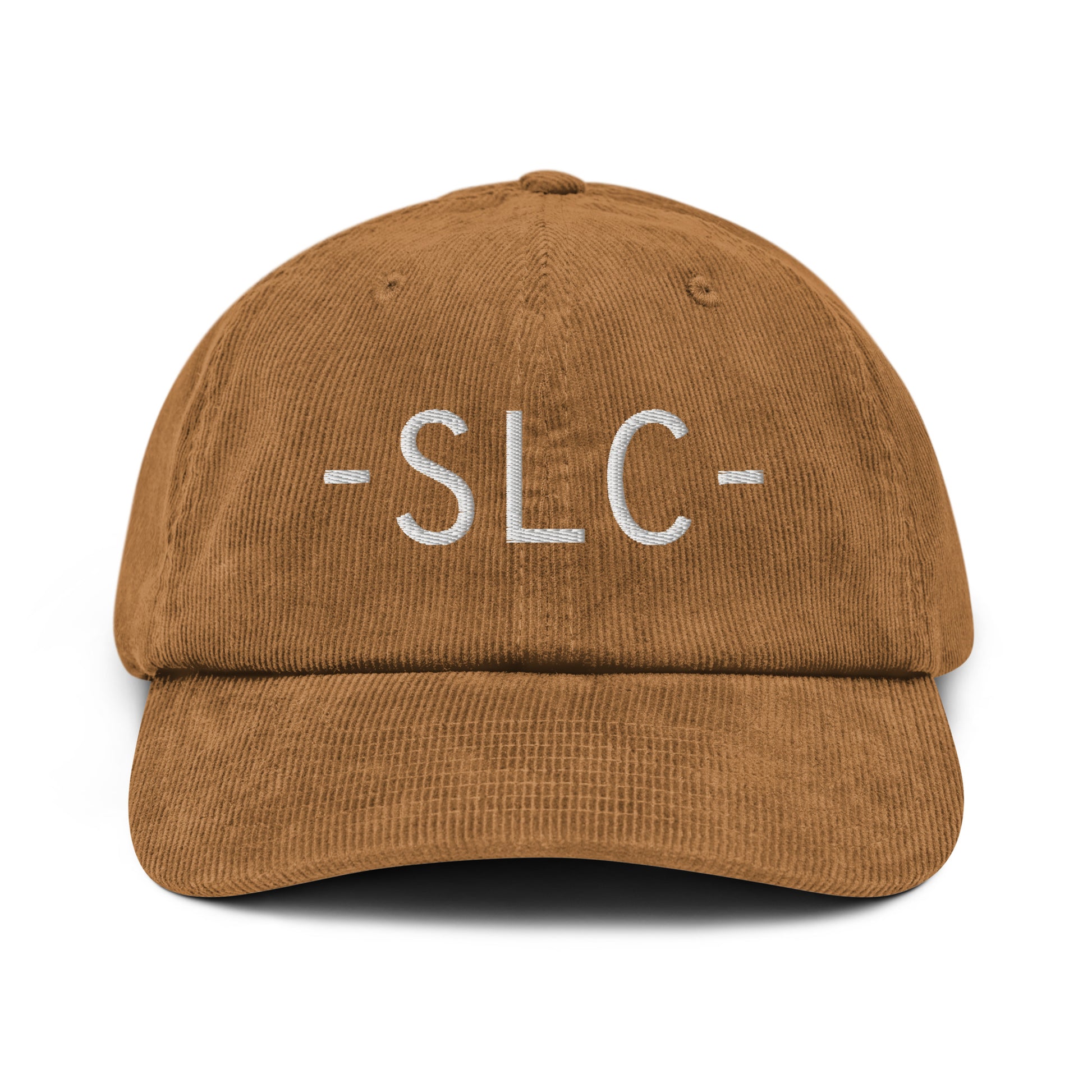 SLC Salt Lake City Corduroy Baseball Cap • Minimalist Lettering in White • YHM Designs - Image 18