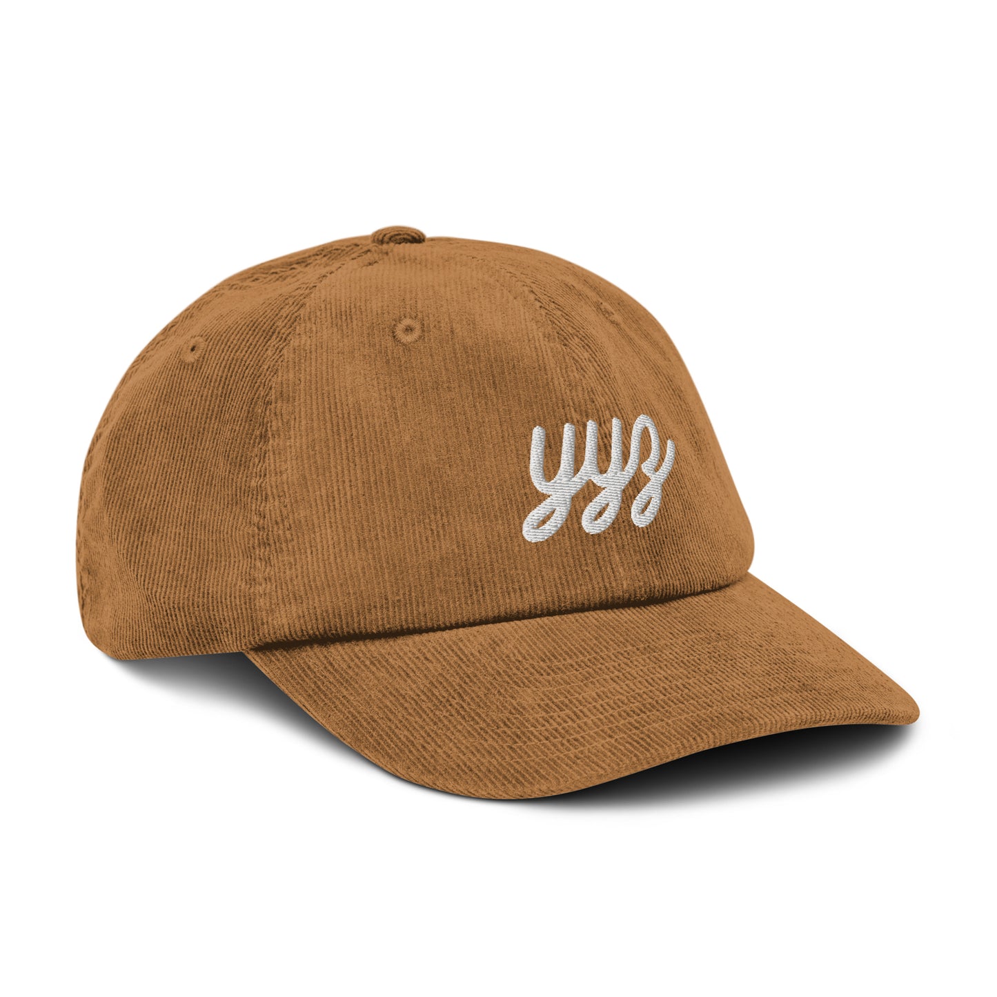 Vintage Script Corduroy Hat - White • YYZ Toronto • YHM Designs - Image 23