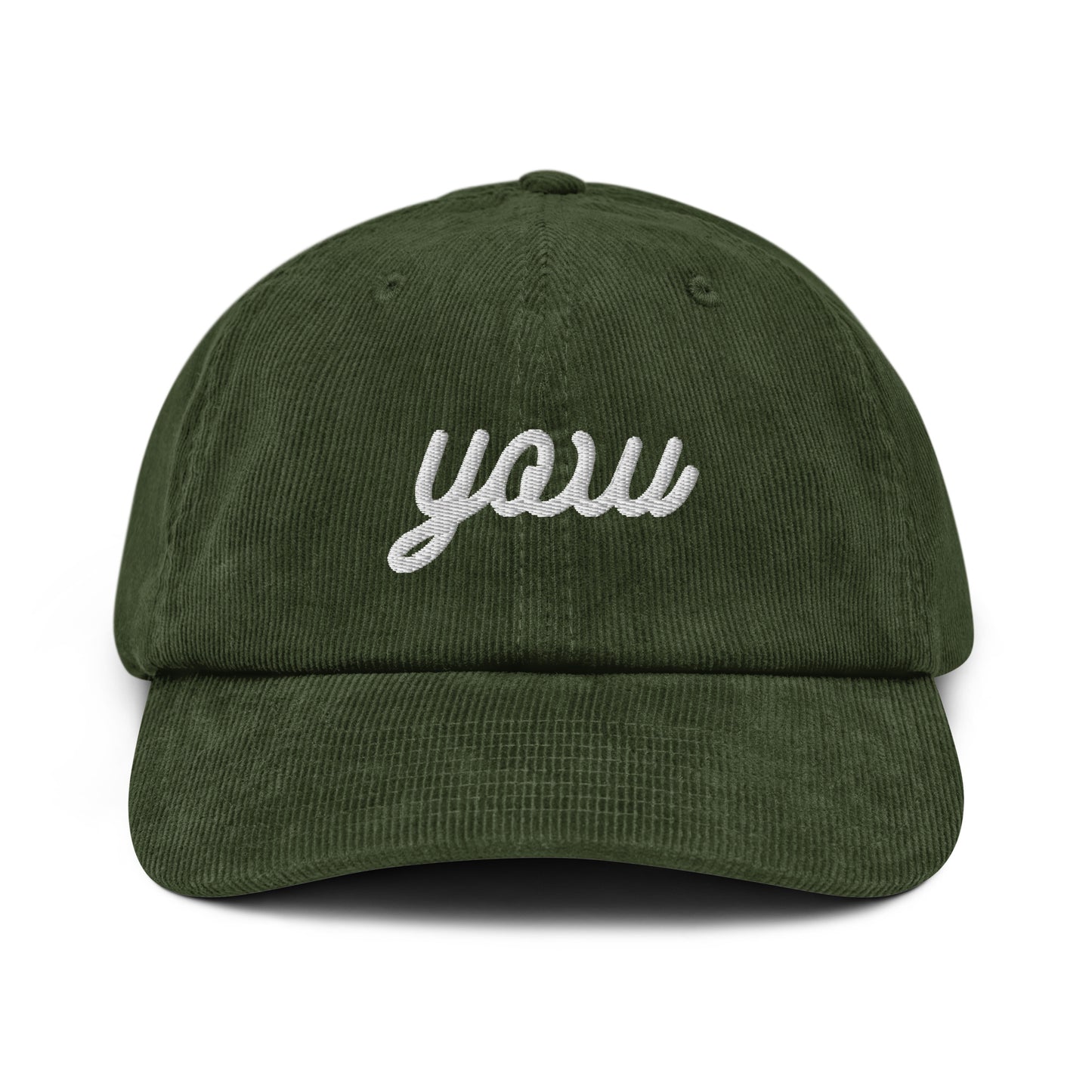 Vintage Script Corduroy Hat - White • YOW Ottawa • YHM Designs - Image 19