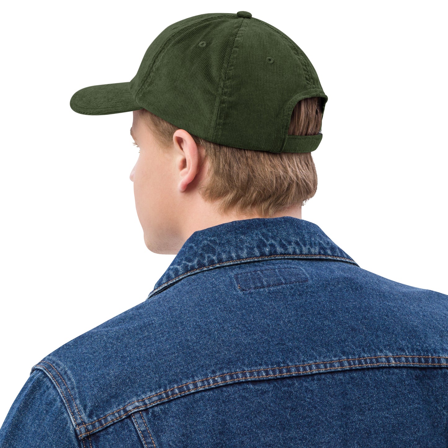 Vintage Script Corduroy Hat - White • YYZ Toronto • YHM Designs - Image 09
