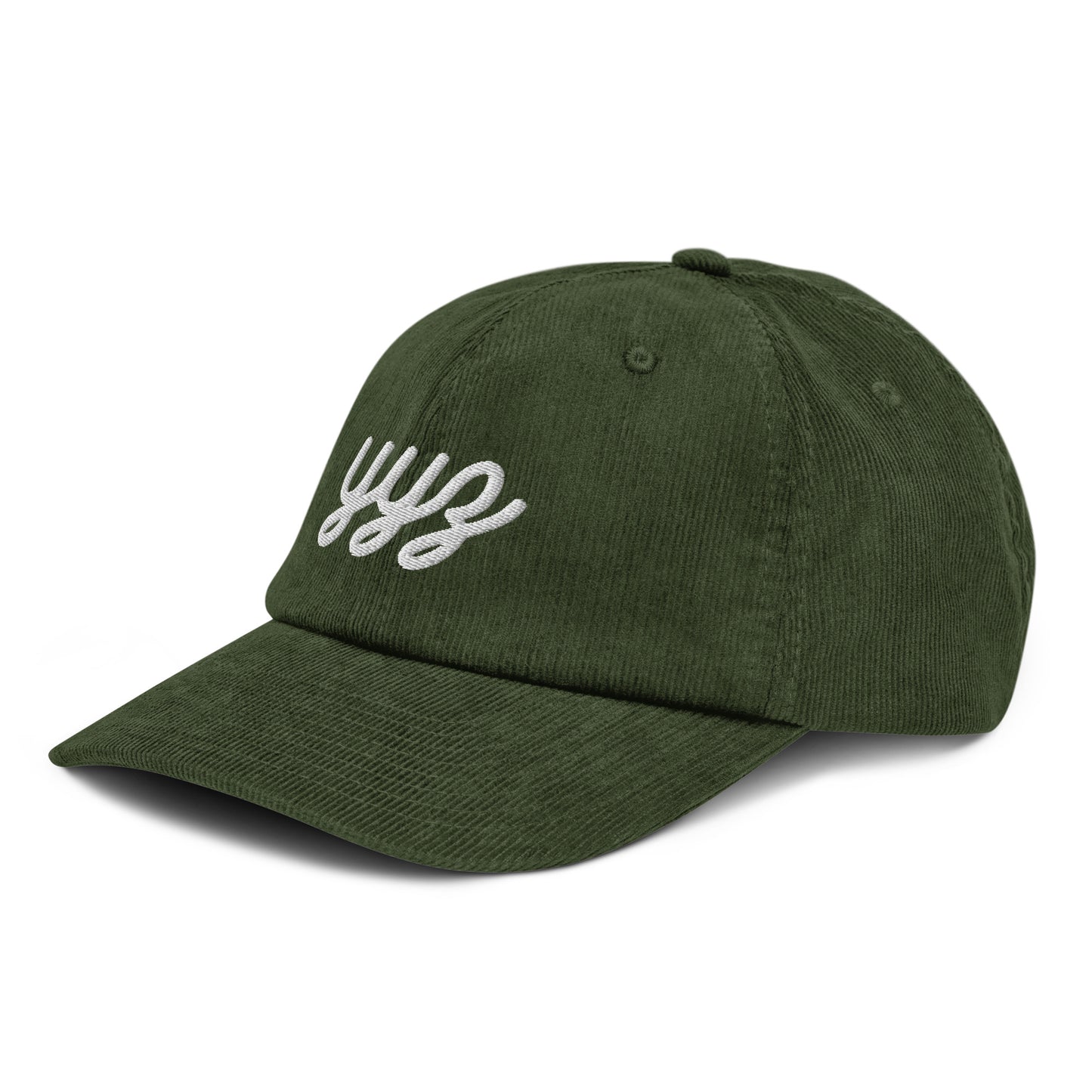 Vintage Script Corduroy Hat - White • YYZ Toronto • YHM Designs - Image 20