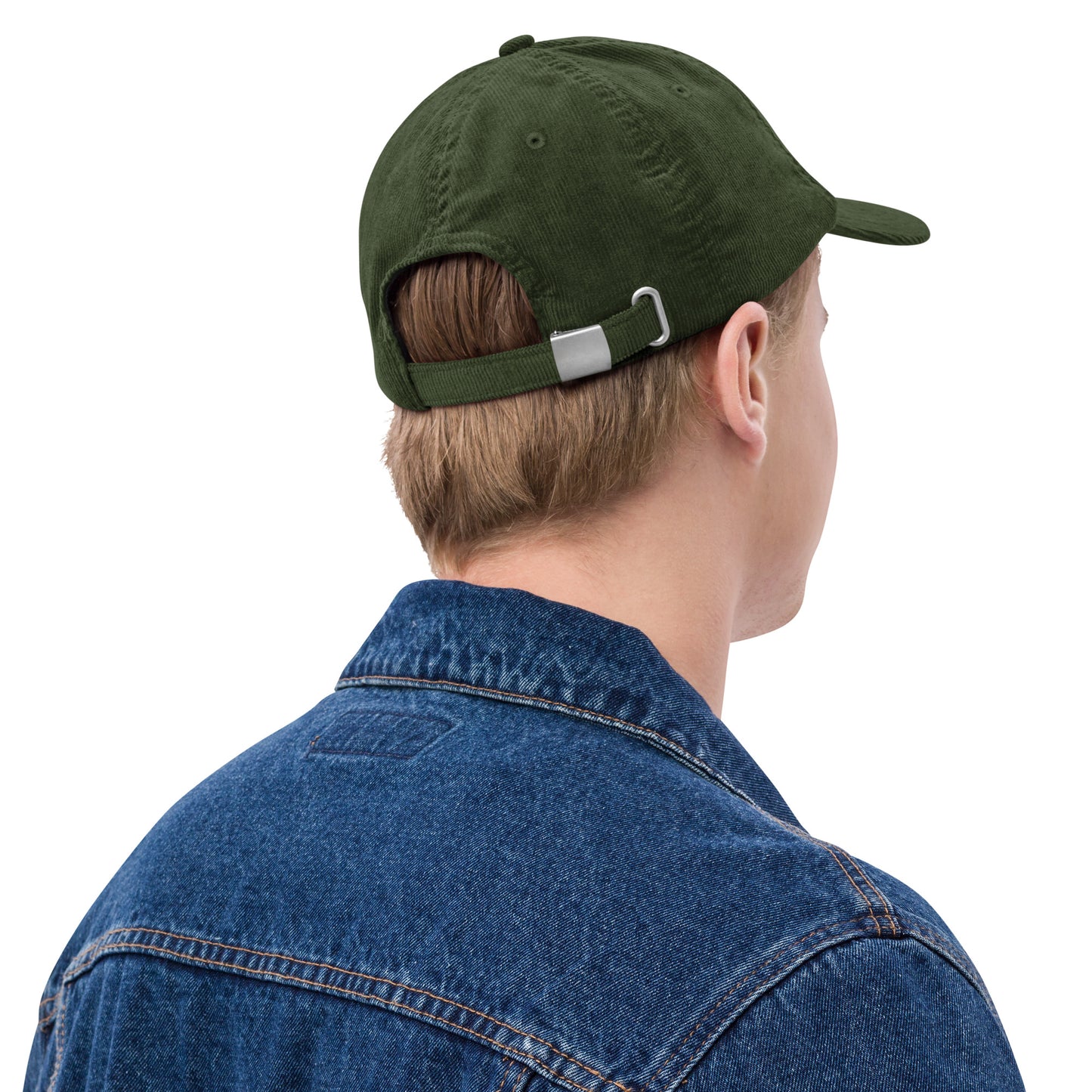 Vintage Script Corduroy Hat - White • YYZ Toronto • YHM Designs - Image 08