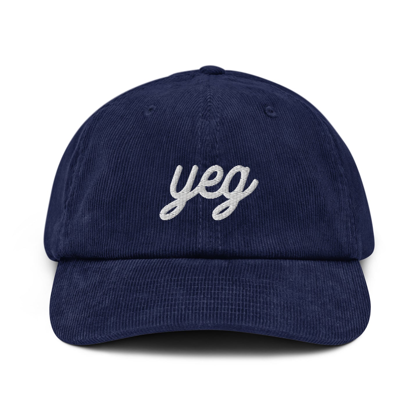 Vintage Script Corduroy Hat - White • YEG Edmonton • YHM Designs - Image 16