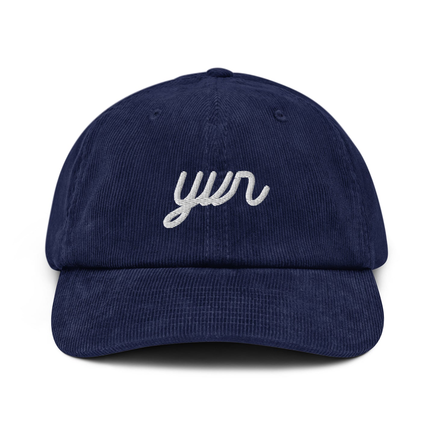 Vintage Script Corduroy Hat - White • YVR Vancouver • YHM Designs - Image 16