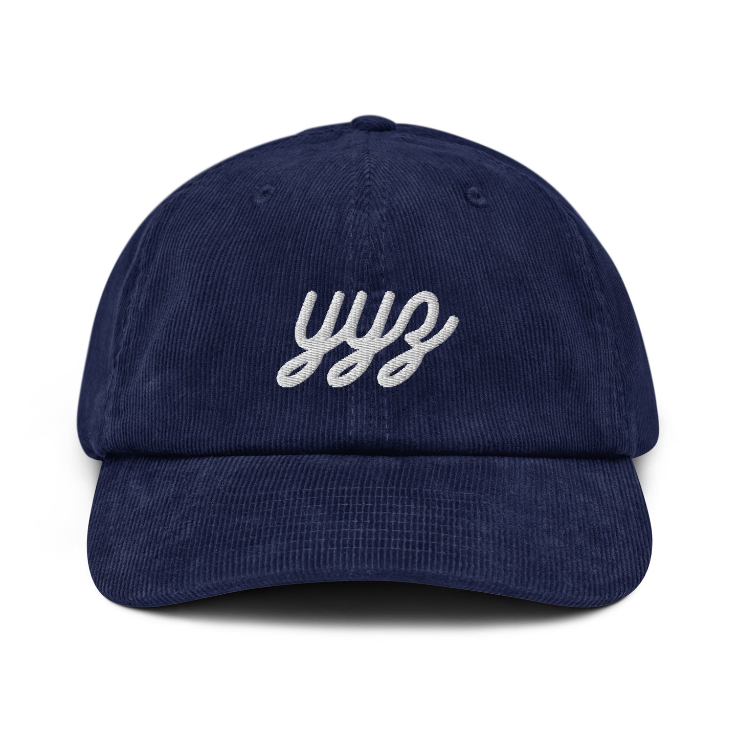 Vintage Script Corduroy Hat - White • YYZ Toronto • YHM Designs - Image 16