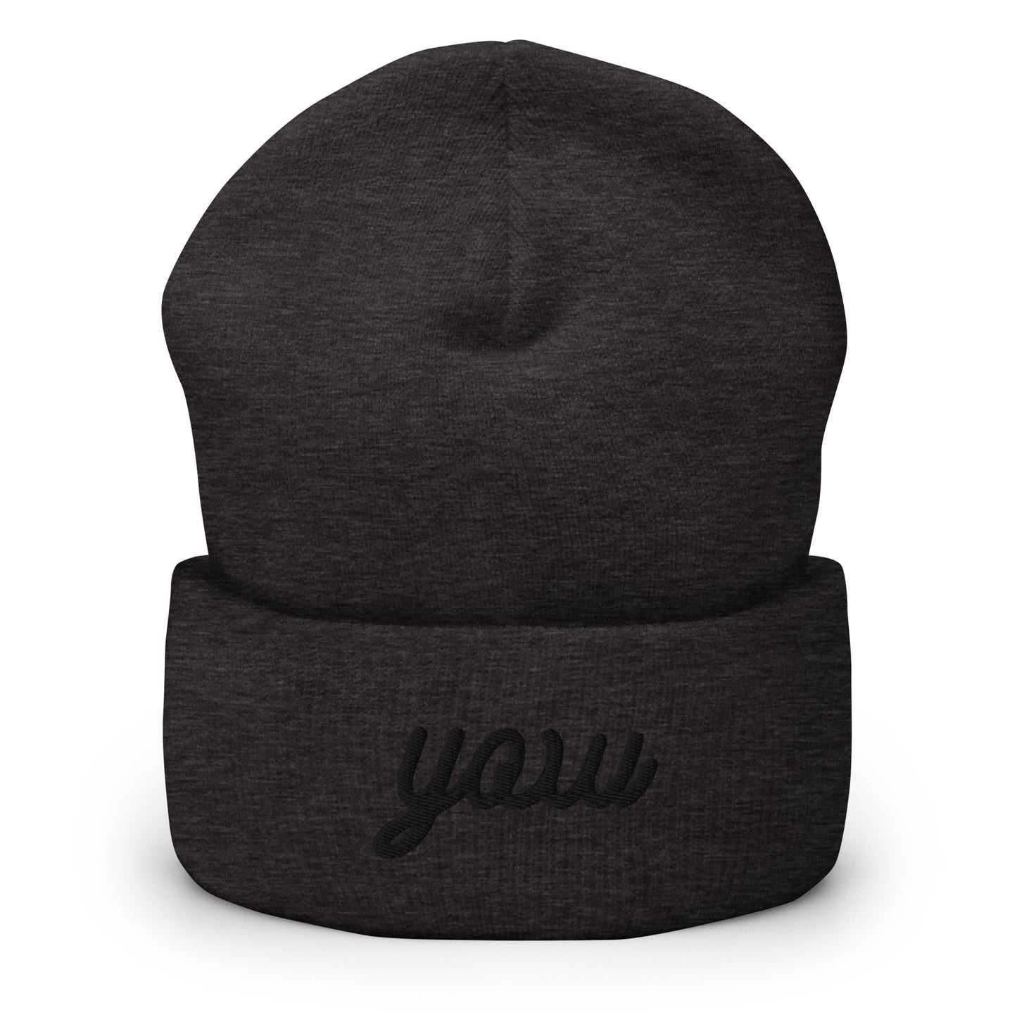 Vintage Script Beanie - Black Embroidery • YOW Ottawa • YHM Designs - Image 02