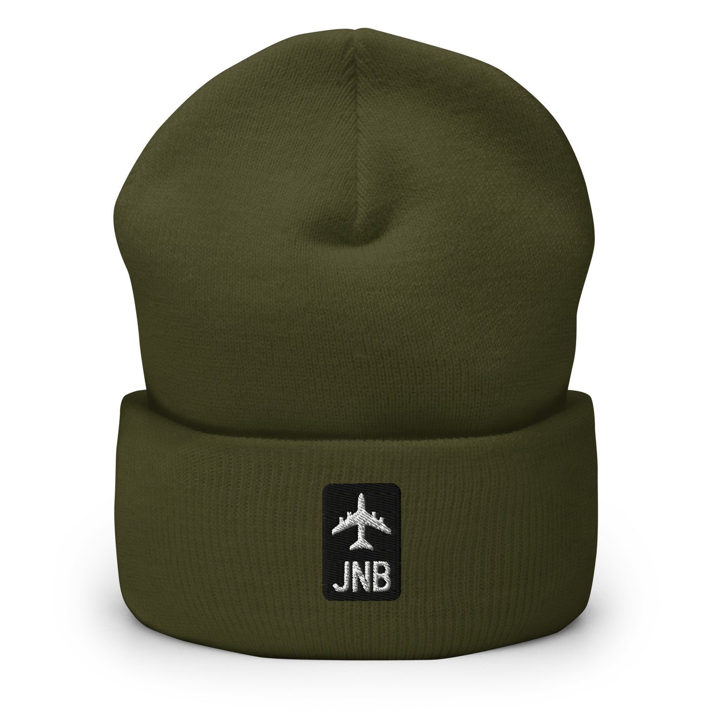 Jetliner Cuffed Beanie • Black/White • JNB Johannesburg • YHM Designs - Image 07