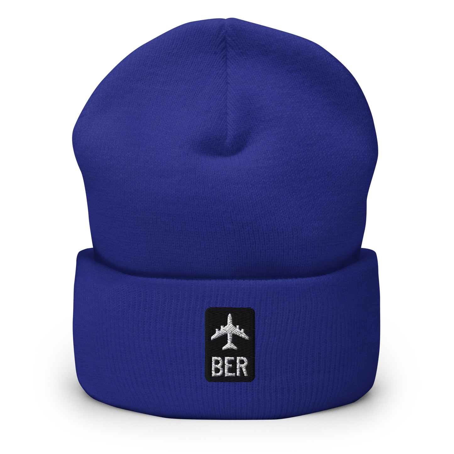 Jetliner Cuffed Beanie • Black/White • BER Berlin • YHM Designs - Image 01