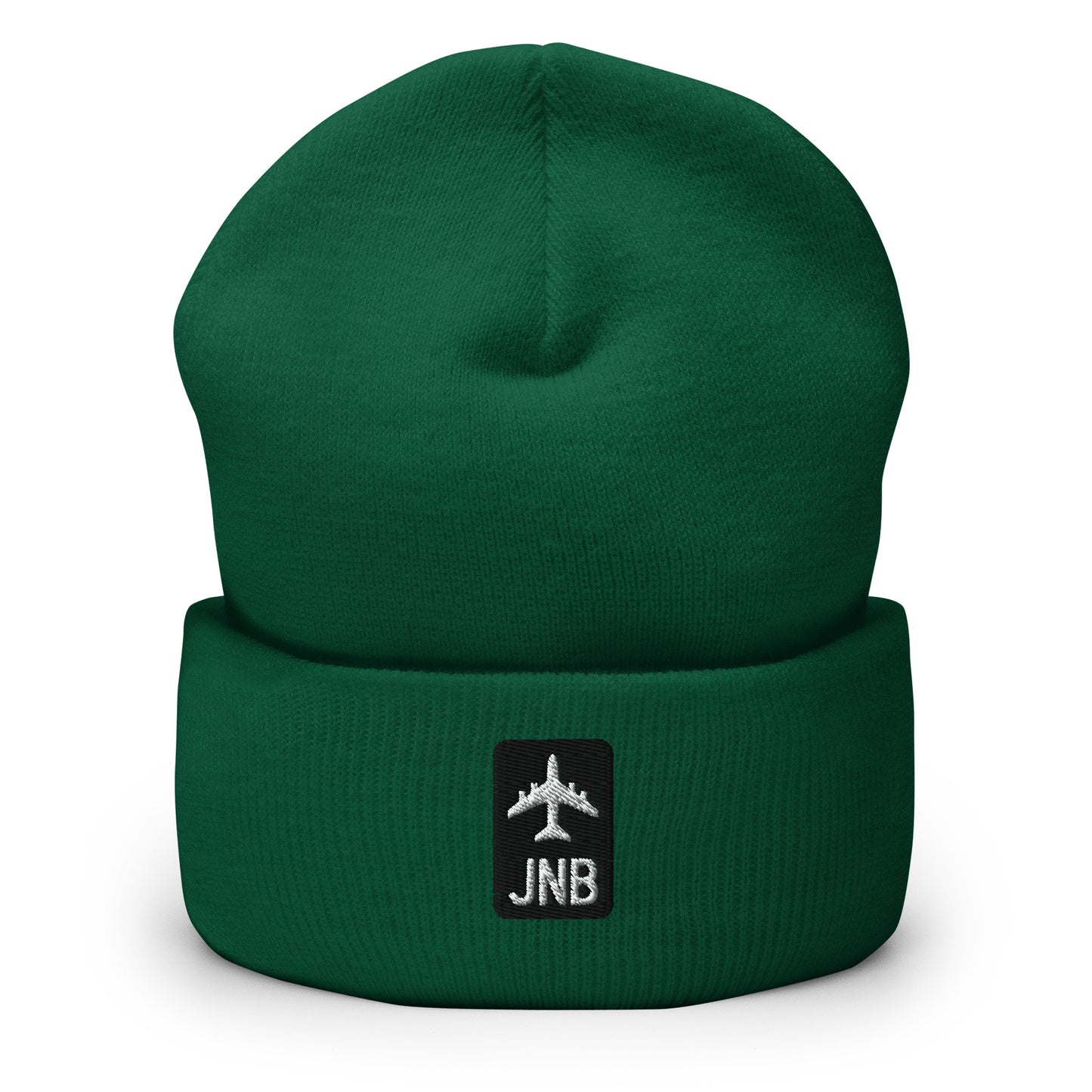 Jetliner Cuffed Beanie • Black/White • JNB Johannesburg • YHM Designs - Image 08