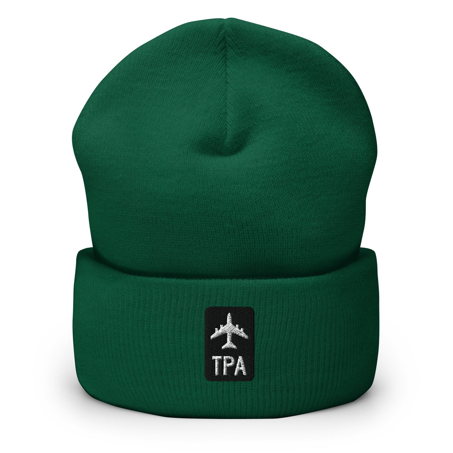 Jetliner Cuffed Beanie • Black/White • TPA Tampa • YHM Designs - Image 08