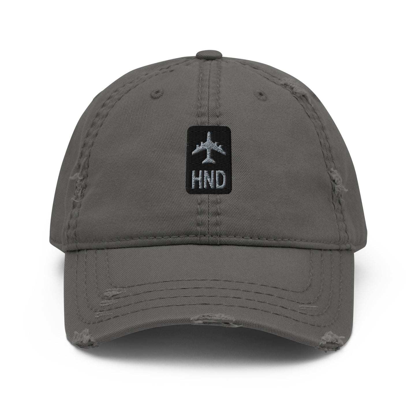 Jetliner Distressed Dad Hat • Grey • HND Tokyo • YHM Designs - Image 07
