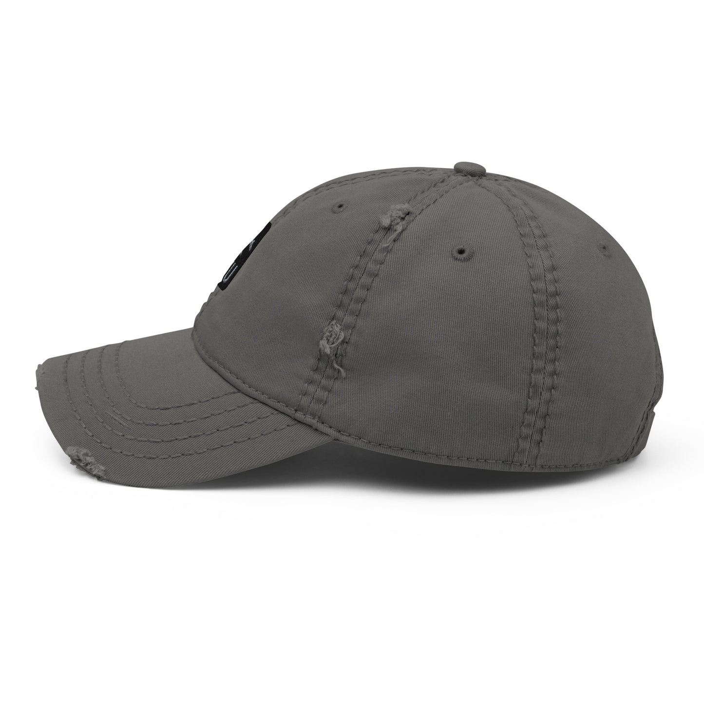 Jetliner Distressed Dad Hat • Grey • YXU London • YHM Designs - Image 09