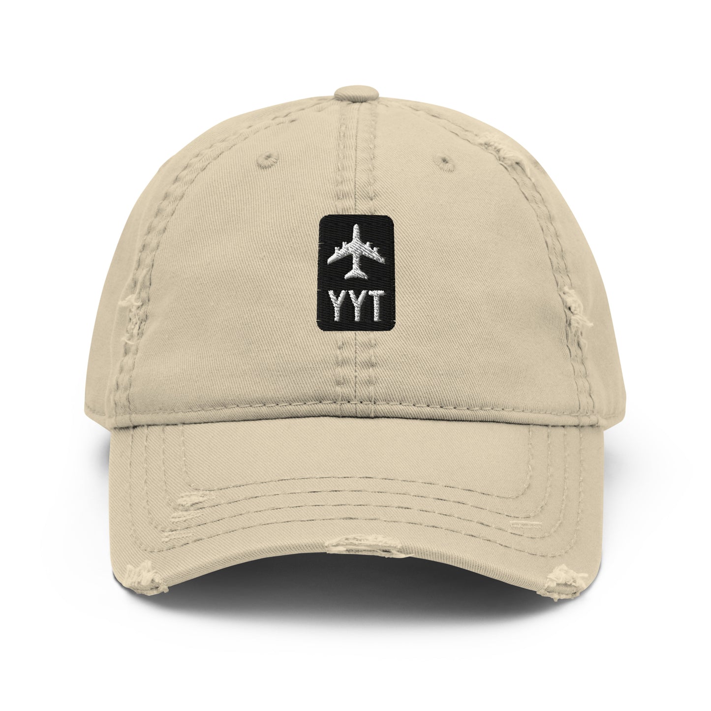 Jetliner Distressed Dad Hat • Khaki • YYT St. John's • YHM Designs - Image 07