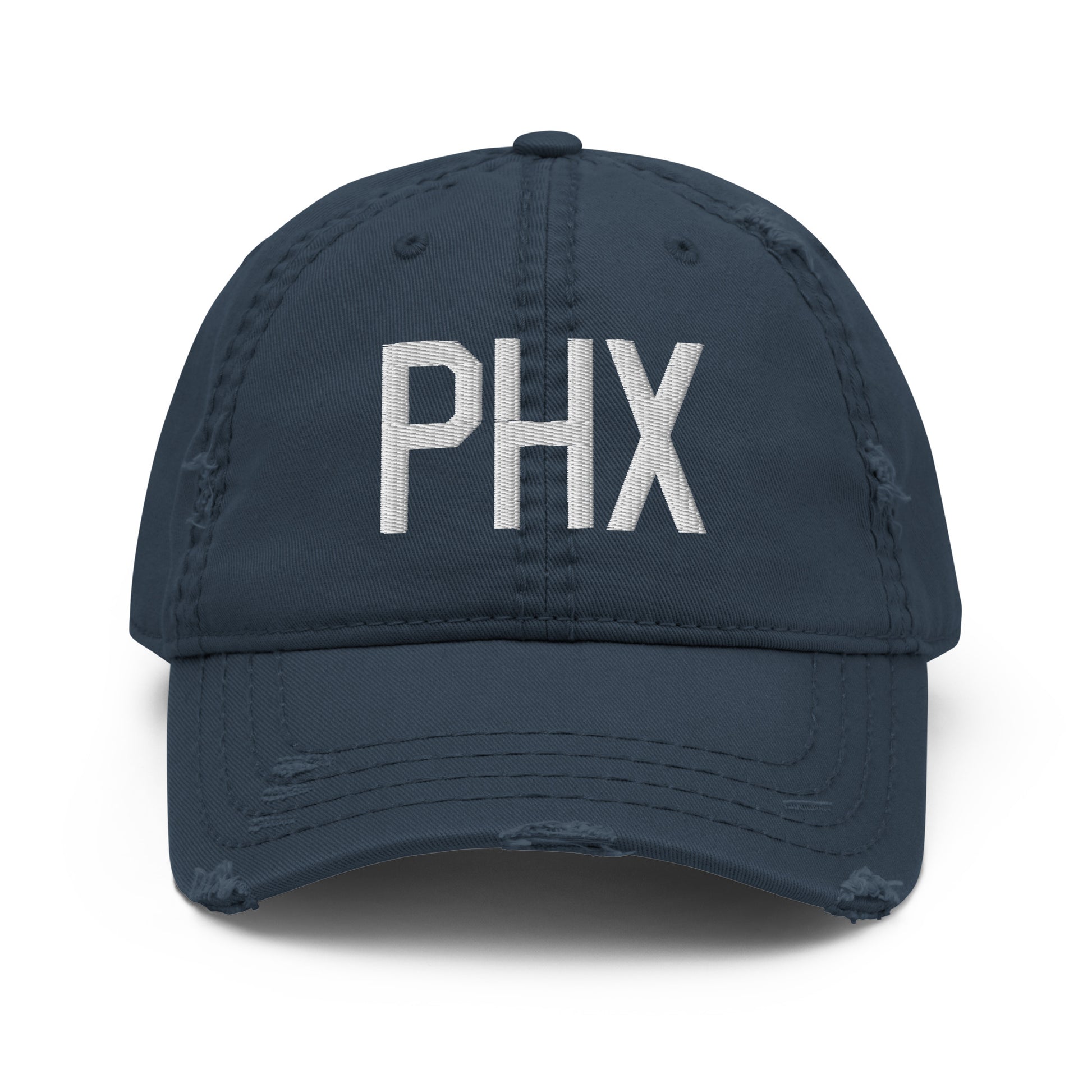 PHX Phoenix Distressed Dad Hat • Air Force Lettering in White • YHM Designs - Image 13