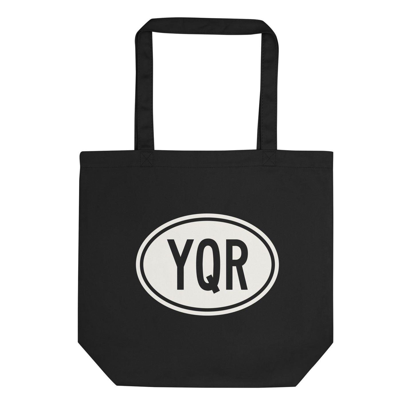 Unique Travel Gift Organic Tote - White Oval • YQR Regina Souvenir • YHM Designs - Image 01