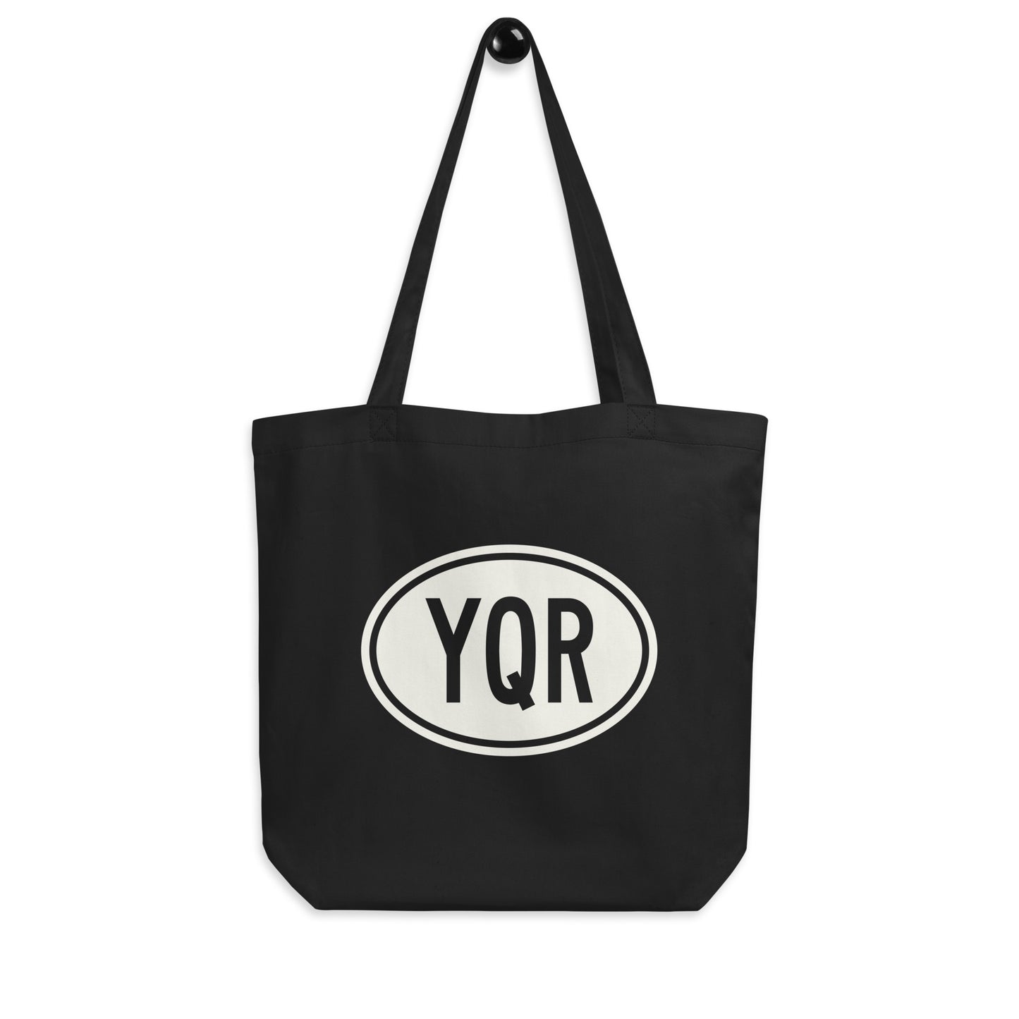 Unique Travel Gift Organic Tote - White Oval • YQR Regina Souvenir • YHM Designs - Image 04