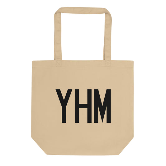 Aviation Gift Organic Tote - Black • YHM Hamilton • YHM Designs - Image 01