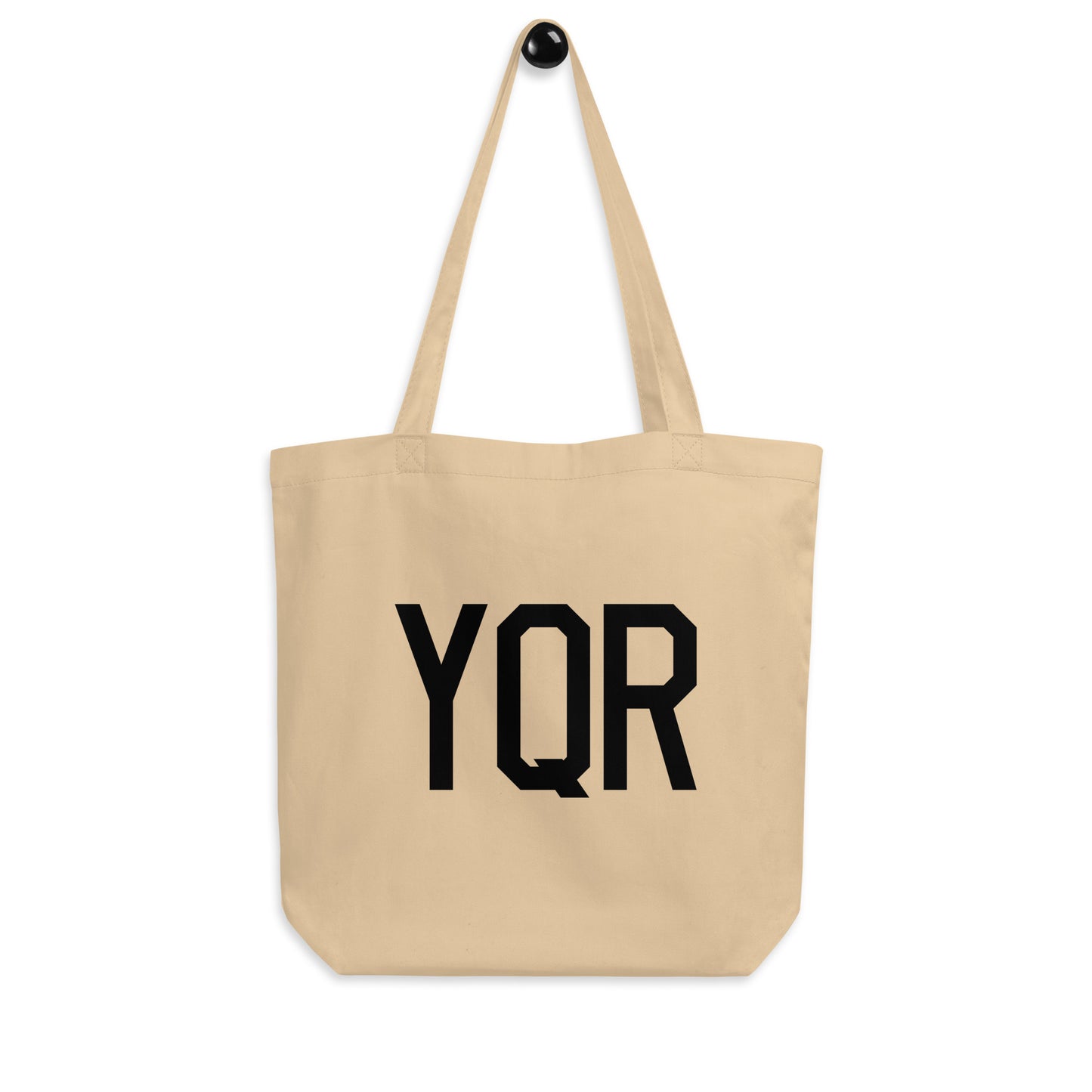 Aviation Gift Organic Tote - Black • YQR Regina • YHM Designs - Image 04