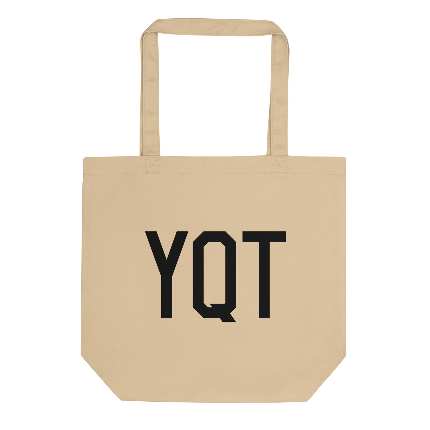 Aviation Gift Organic Tote - Black • YQT Thunder Bay • YHM Designs - Image 01