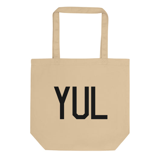 Aviation Gift Organic Tote - Black • YUL Montreal • YHM Designs - Image 01