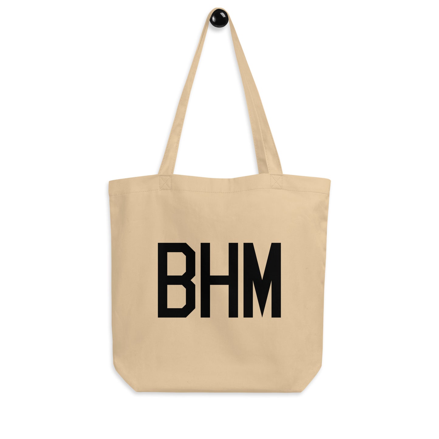 Aviation Gift Organic Tote - Black • BHM Birmingham • YHM Designs - Image 04
