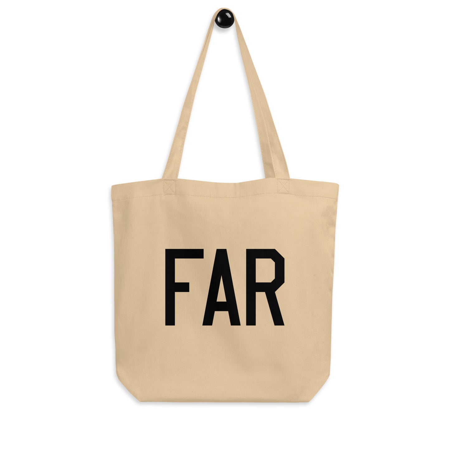 Aviation Gift Organic Tote - Black • FAR Fargo • YHM Designs - Image 04