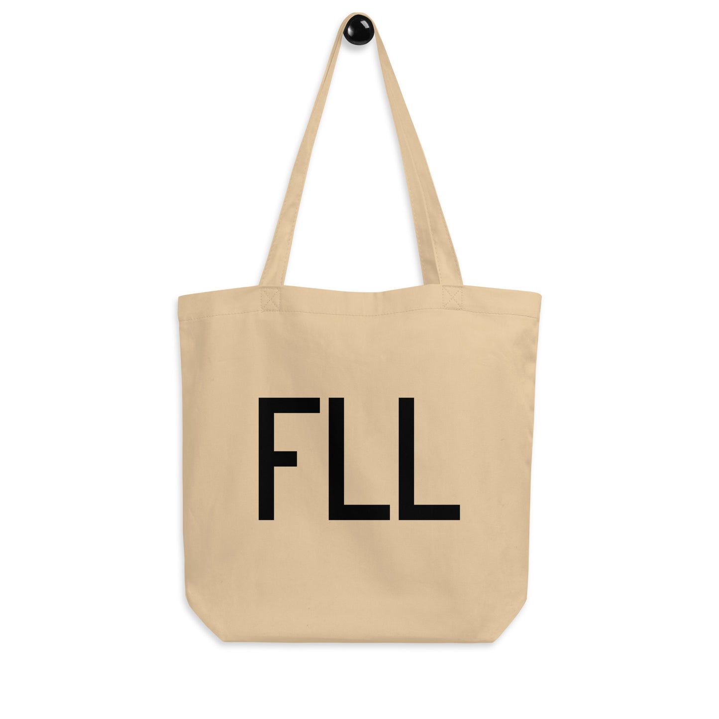 Aviation Gift Organic Tote - Black • FLL Fort Lauderdale • YHM Designs - Image 04