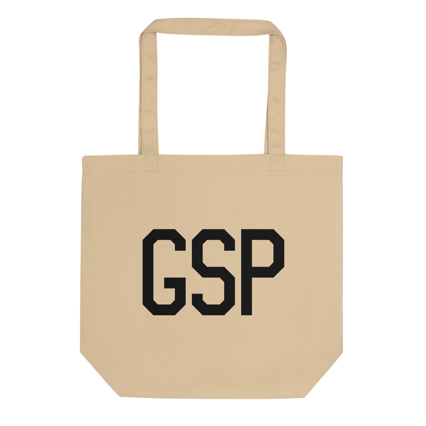 Aviation Gift Organic Tote - Black • GSP Greenville-Spartanburg • YHM Designs - Image 01