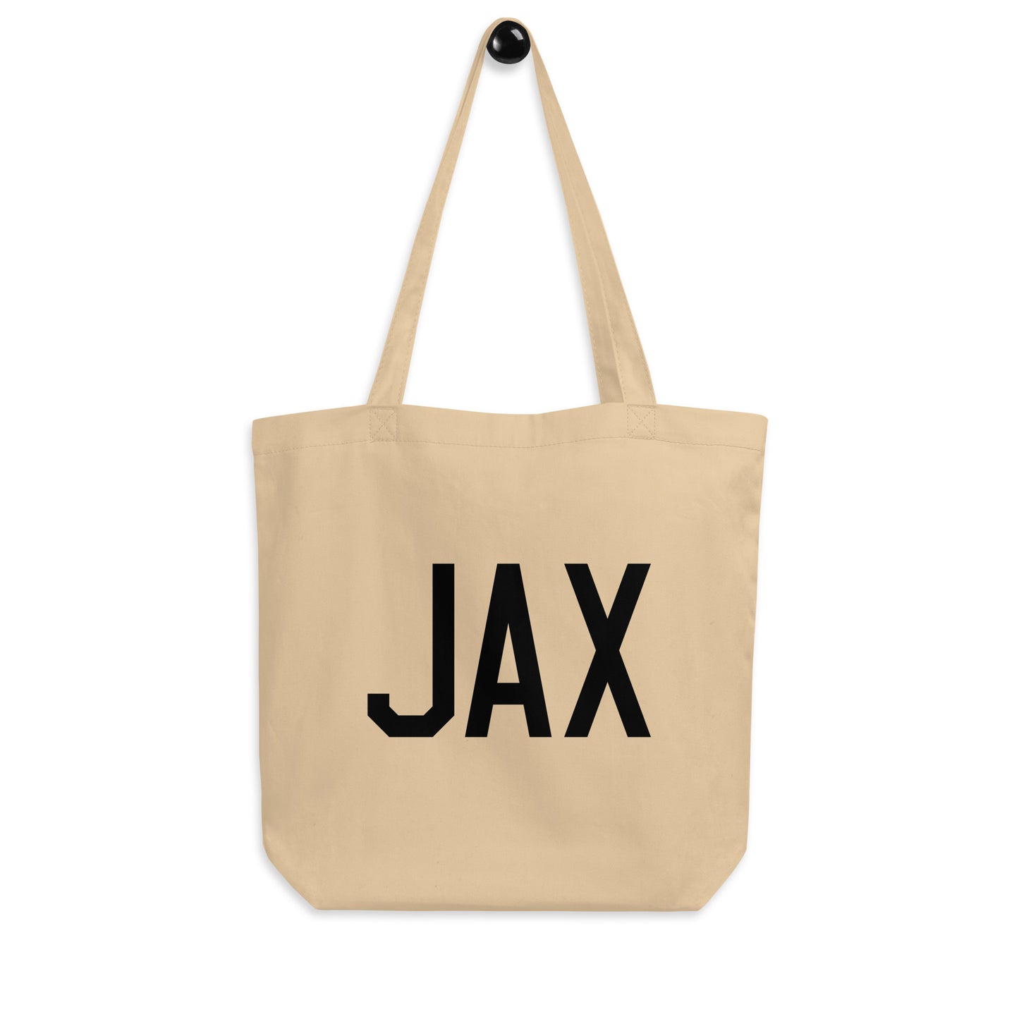 Aviation Gift Organic Tote - Black • JAX Jacksonville • YHM Designs - Image 04