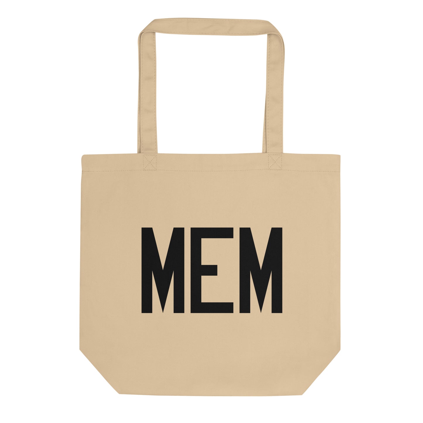 Aviation Gift Organic Tote - Black • MEM Memphis • YHM Designs - Image 01
