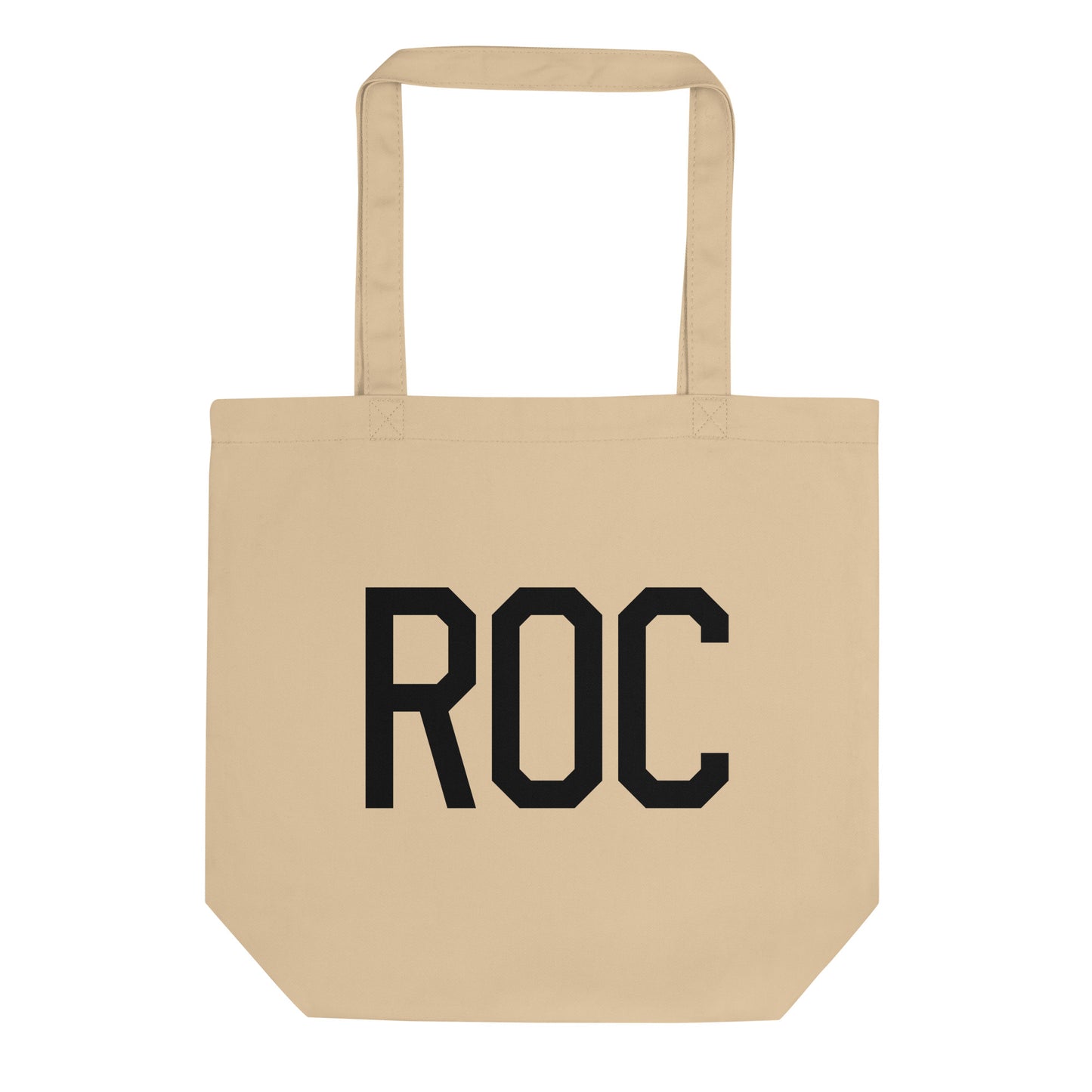 Aviation Gift Organic Tote - Black • ROC Rochester • YHM Designs - Image 01