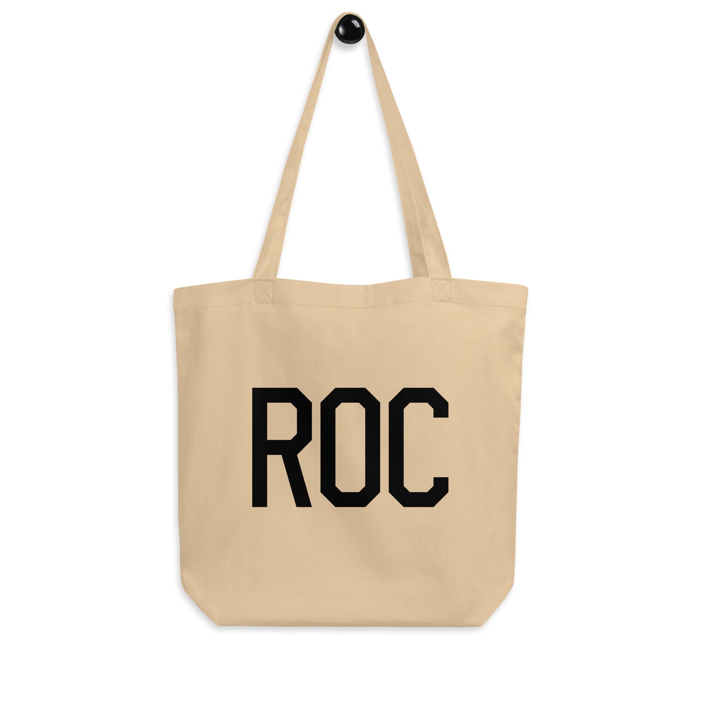 Aviation Gift Organic Tote - Black • ROC Rochester • YHM Designs - Image 04