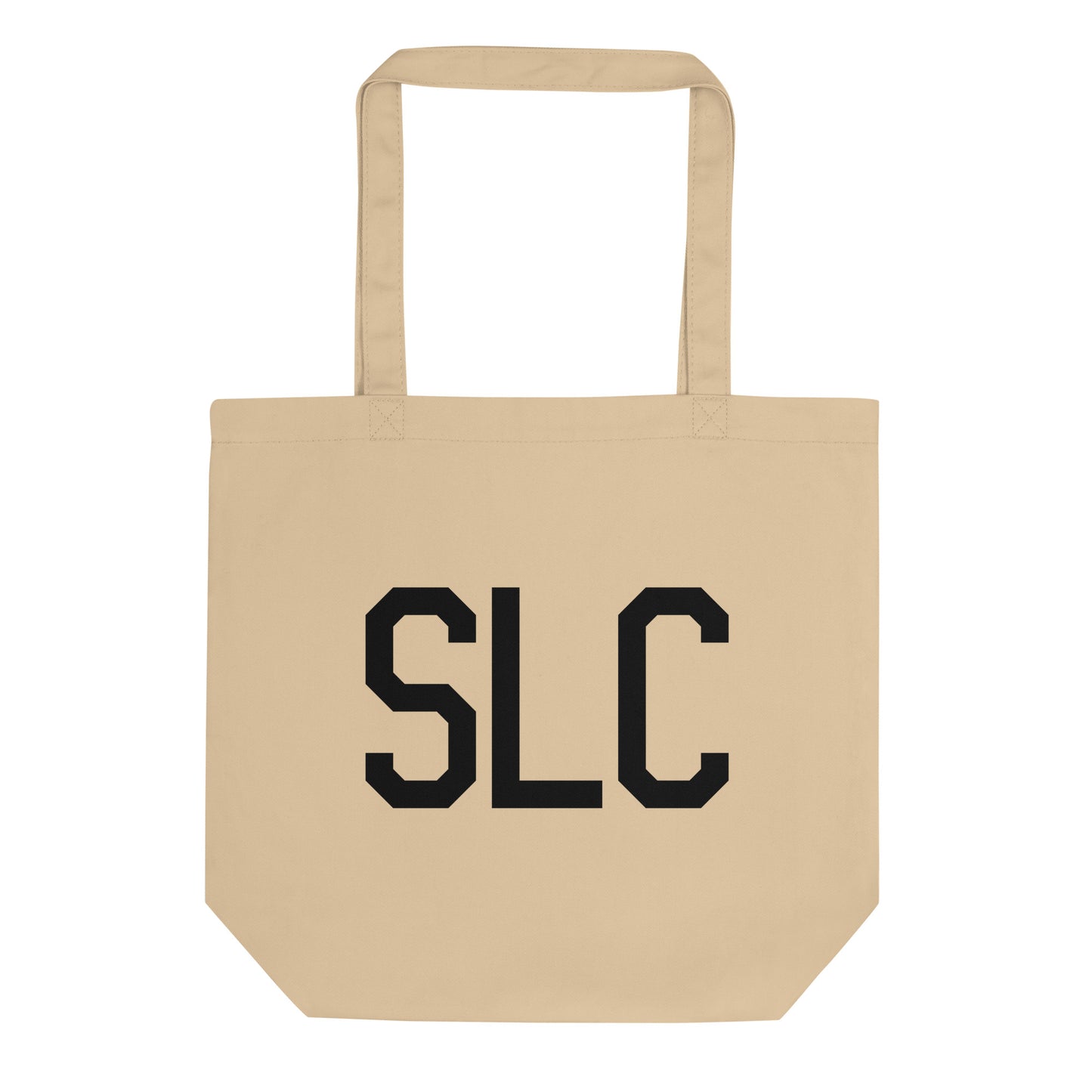 Aviation Gift Organic Tote - Black • SLC Salt Lake City • YHM Designs - Image 01