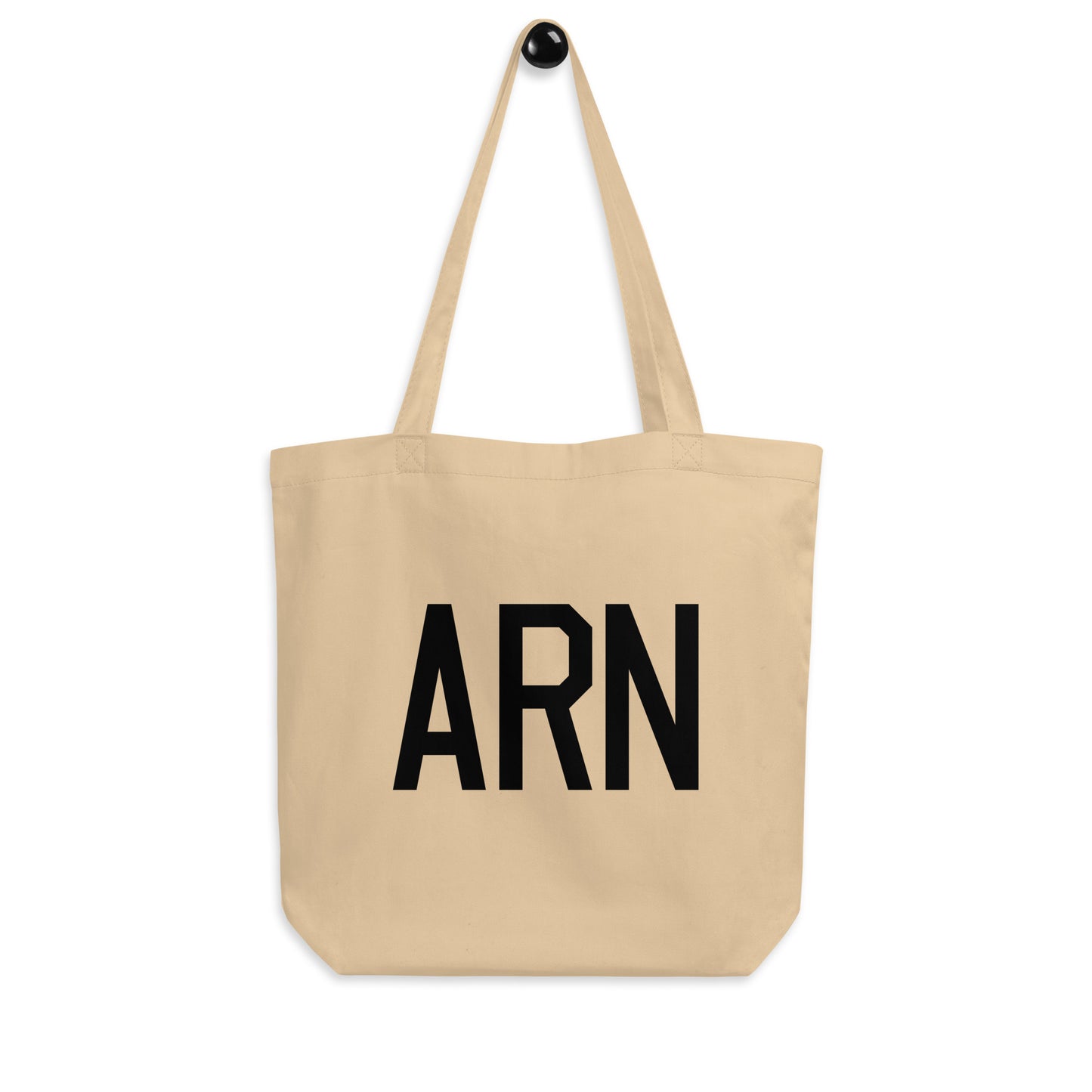 Aviation Gift Organic Tote - Black • ARN Stockholm • YHM Designs - Image 04