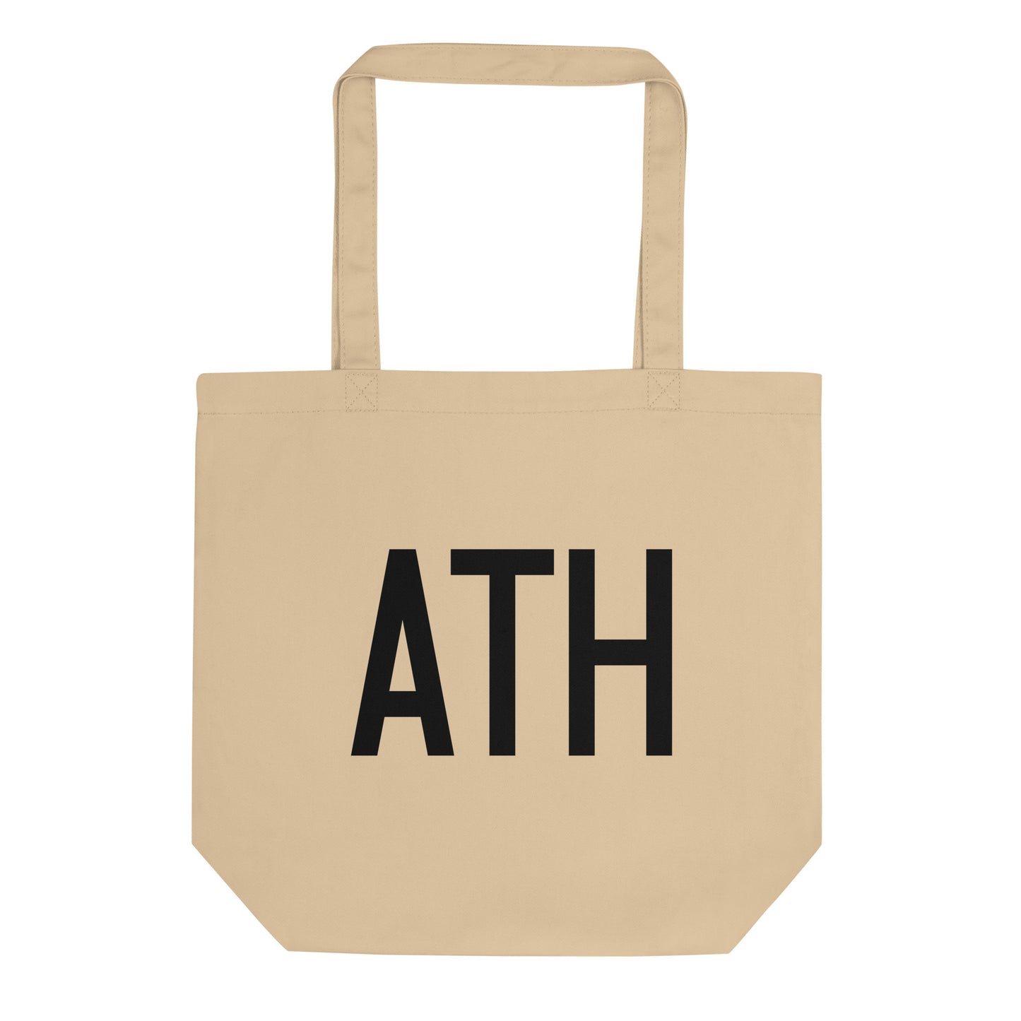 Aviation Gift Organic Tote - Black • ATH Athens • YHM Designs - Image 01