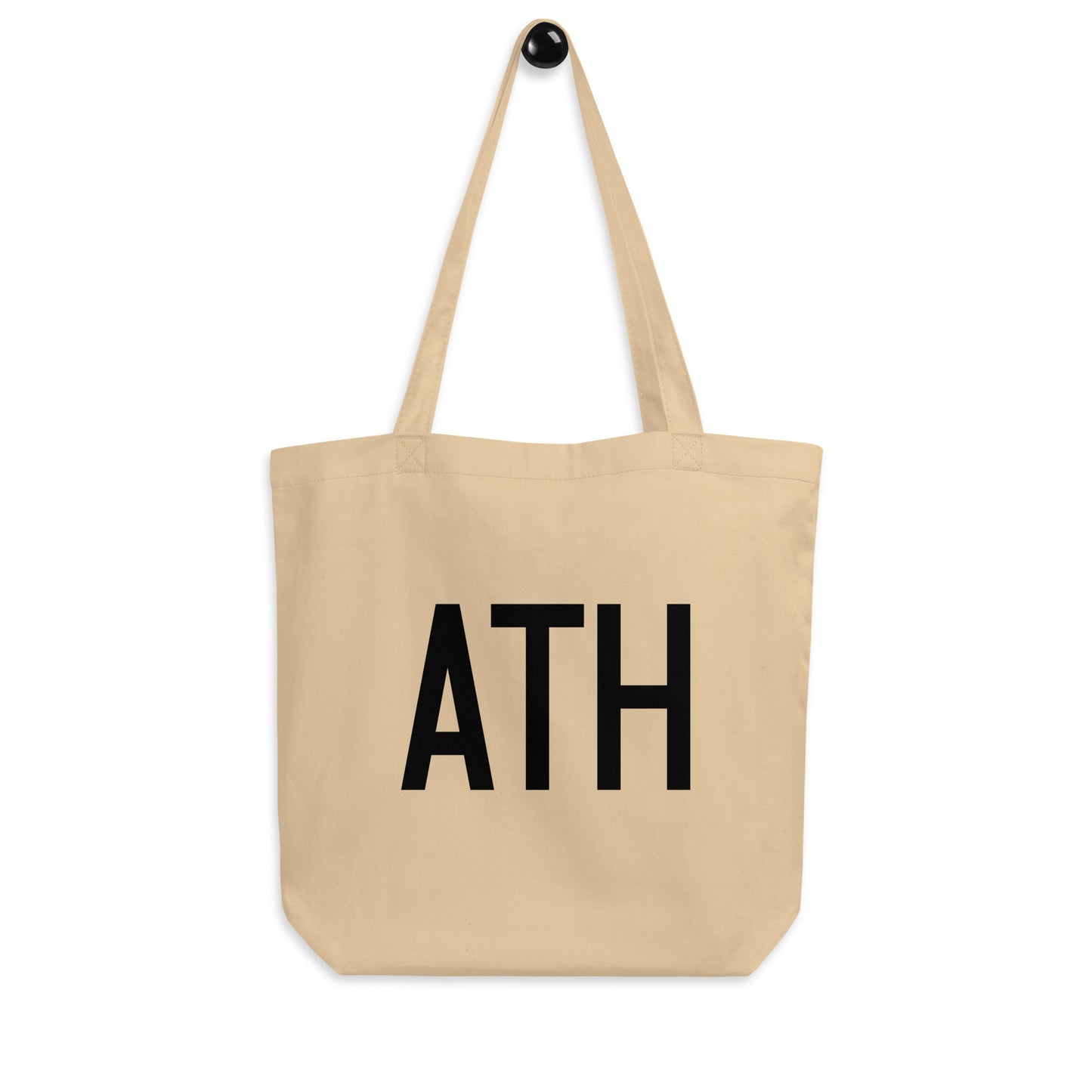 Aviation Gift Organic Tote - Black • ATH Athens • YHM Designs - Image 04