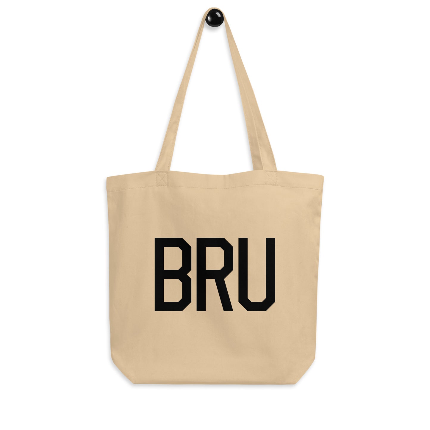 Aviation Gift Organic Tote - Black • BRU Brussels • YHM Designs - Image 04