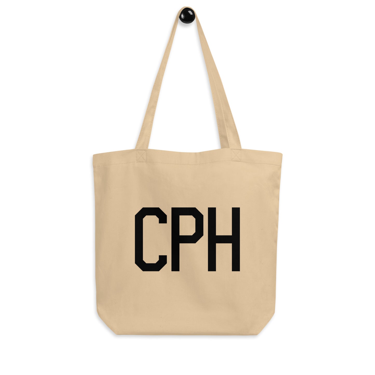 Aviation Gift Organic Tote - Black • CPH Copenhagen • YHM Designs - Image 04