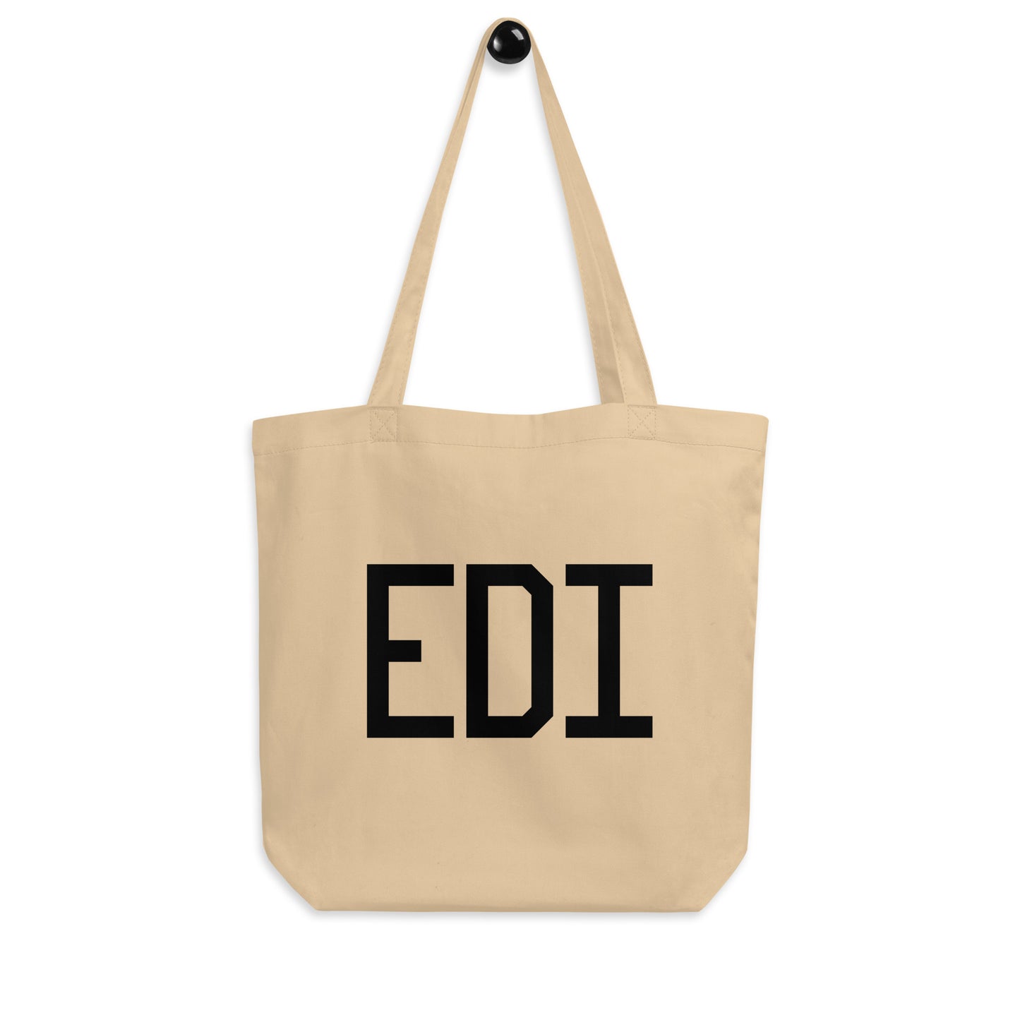 Aviation Gift Organic Tote - Black • EDI Edinburgh • YHM Designs - Image 04