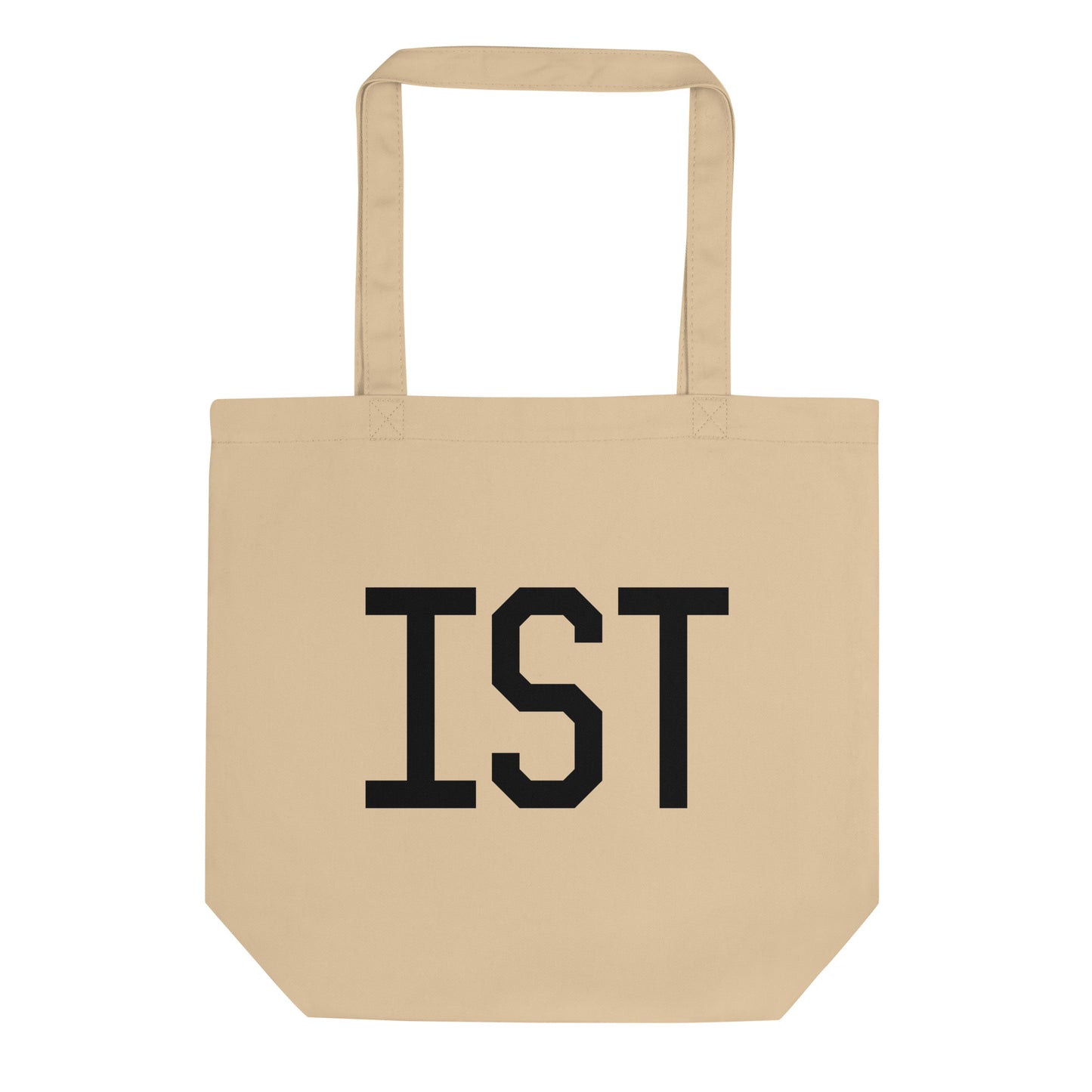Aviation Gift Organic Tote - Black • IST Istanbul • YHM Designs - Image 01