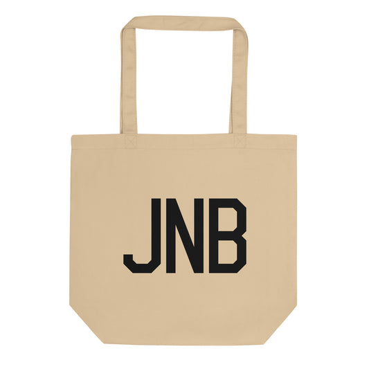 Aviation Gift Organic Tote - Black • JNB Johannesburg • YHM Designs - Image 01