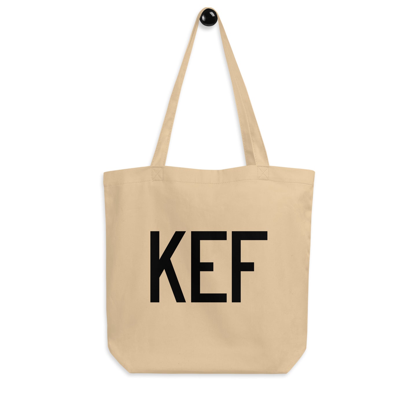 Aviation Gift Organic Tote - Black • KEF Reykjavik • YHM Designs - Image 04