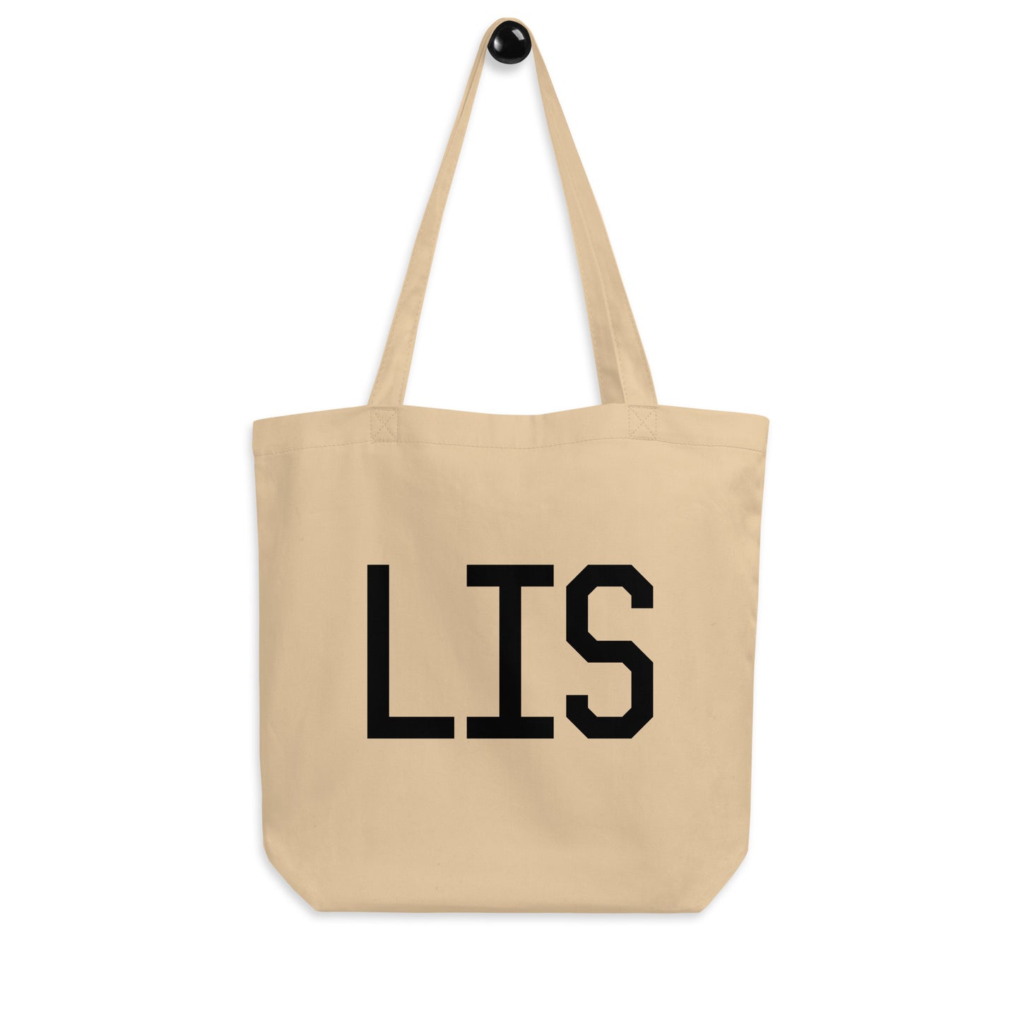 Aviation Gift Organic Tote - Black • LIS Lisbon • YHM Designs - Image 04