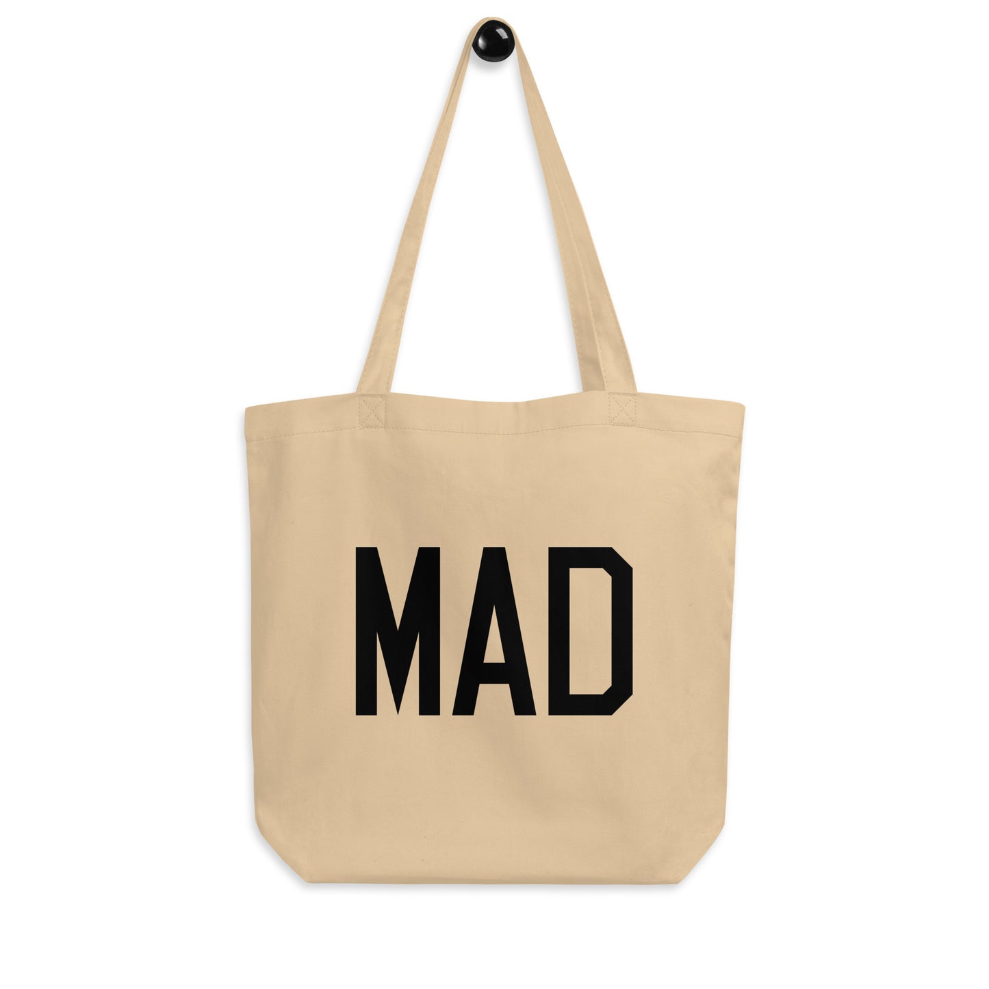 Aviation Gift Organic Tote - Black • MAD Madrid • YHM Designs - Image 04