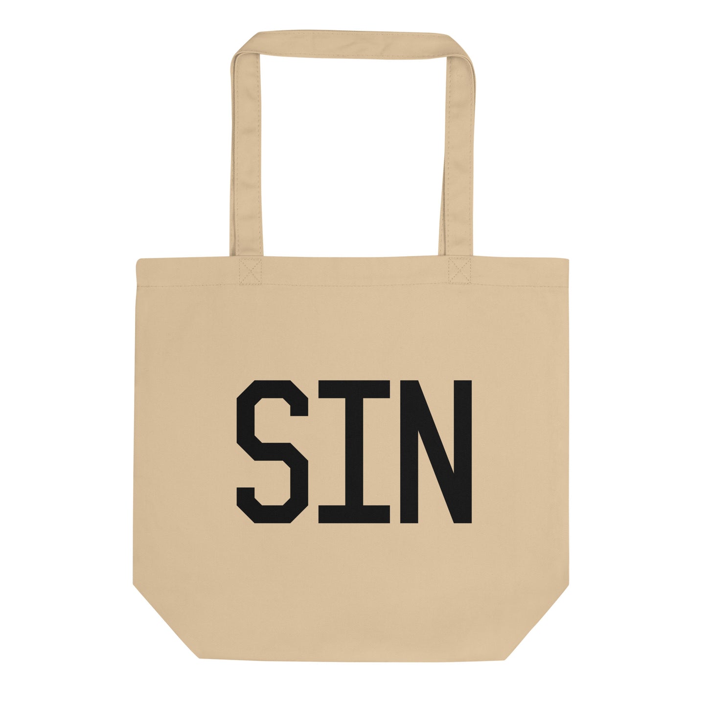 Aviation Gift Organic Tote - Black • SIN Singapore • YHM Designs - Image 01