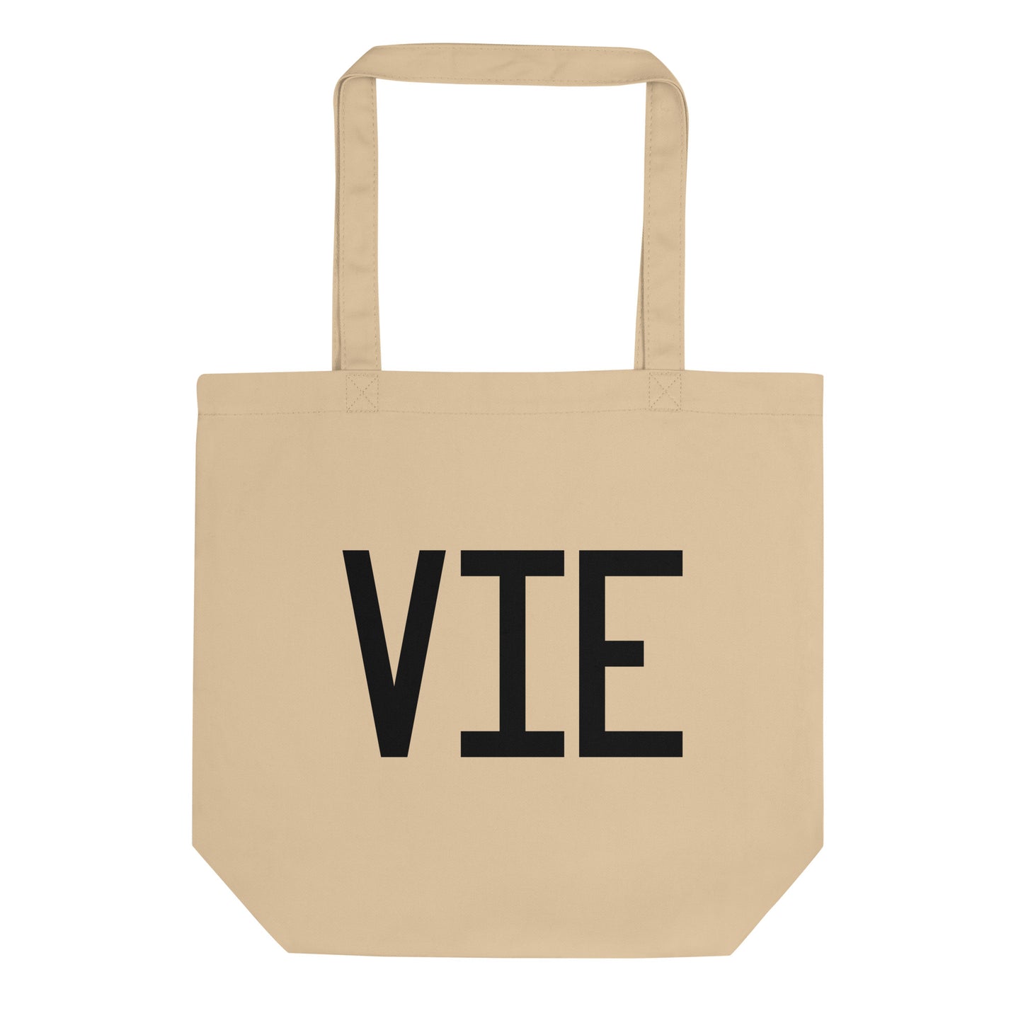 Aviation Gift Organic Tote - Black • VIE Vienna • YHM Designs - Image 01