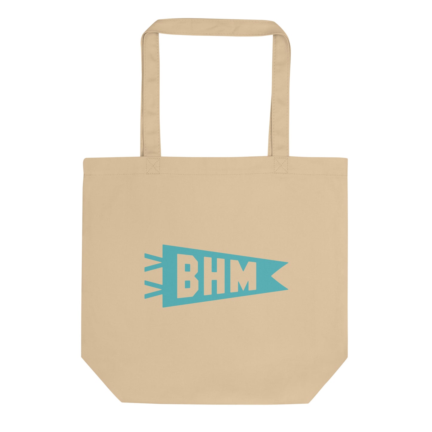 Cool Travel Gift Organic Tote Bag - Viking Blue • BHM Birmingham • YHM Designs - Image 01