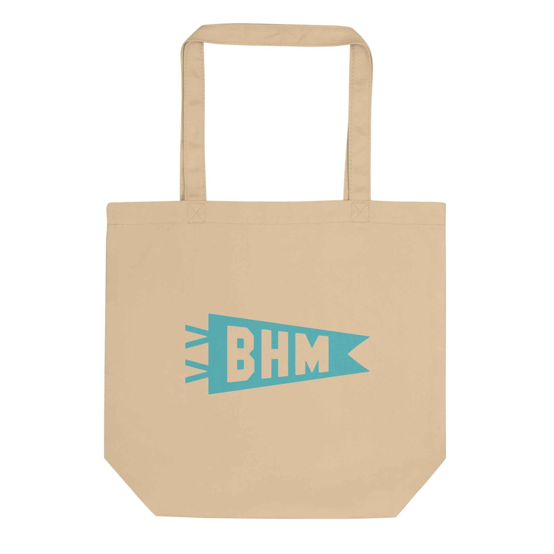 Cool Travel Gift Organic Tote Bag - Viking Blue • BHM Birmingham • YHM Designs - Image 01