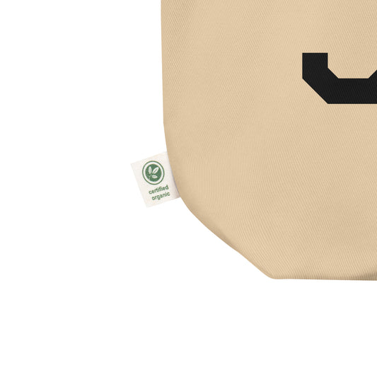 JAX Jacksonville Organic Tote Bag • Air Force Lettering in Black • YHM Designs - Image 02