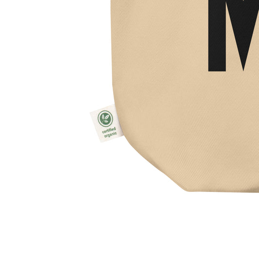 MKC Kansas City Organic Tote Bag • Air Force Lettering in Black • YHM Designs - Image 02